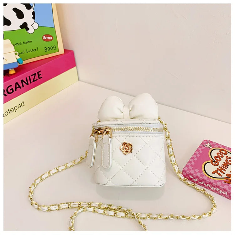 Children Bag New Girl Crossbody Bags Fashion Chain Bags Bow Shoulder Bags Versatile Girl Bag Sweet Princess Bag mochila infantil