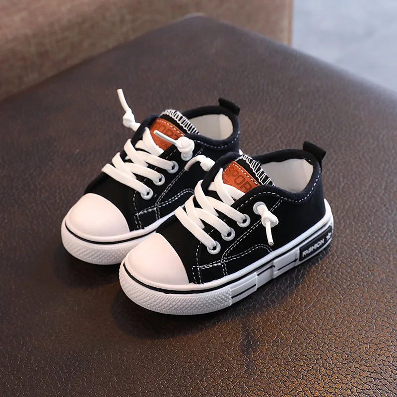 New Children's Canvas Shoes Fashion Baby Board Shoes Girls' Breathable Single Shoes Boys' Casual Shoes