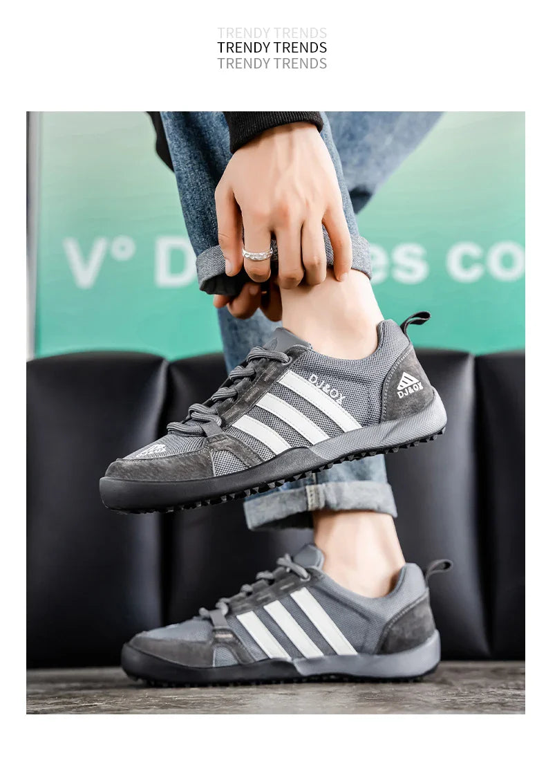 Men's Shoes Fashion Versatile Breathable Board Shoes Thick soled Trendy Casual Shoes  (Available)
