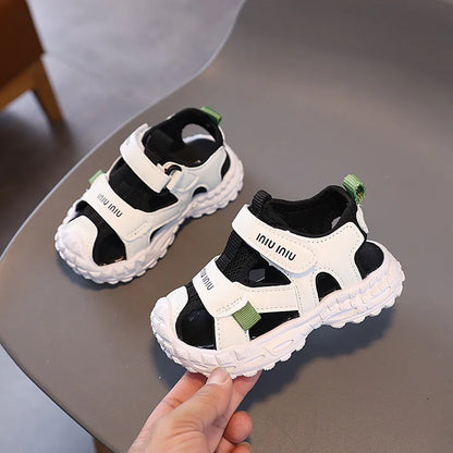 New Kids Sandals Soft Soled Boys Shoe Anti Slip Child Beach Shoes Simple Girl Sports Sandals