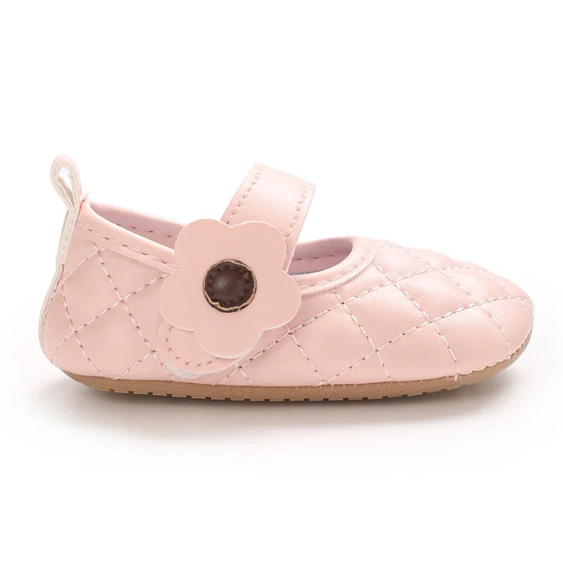 Baby Girl's Walking Shoes 3-6 Months Spring and Autumn Single Shoes Princess Shoes