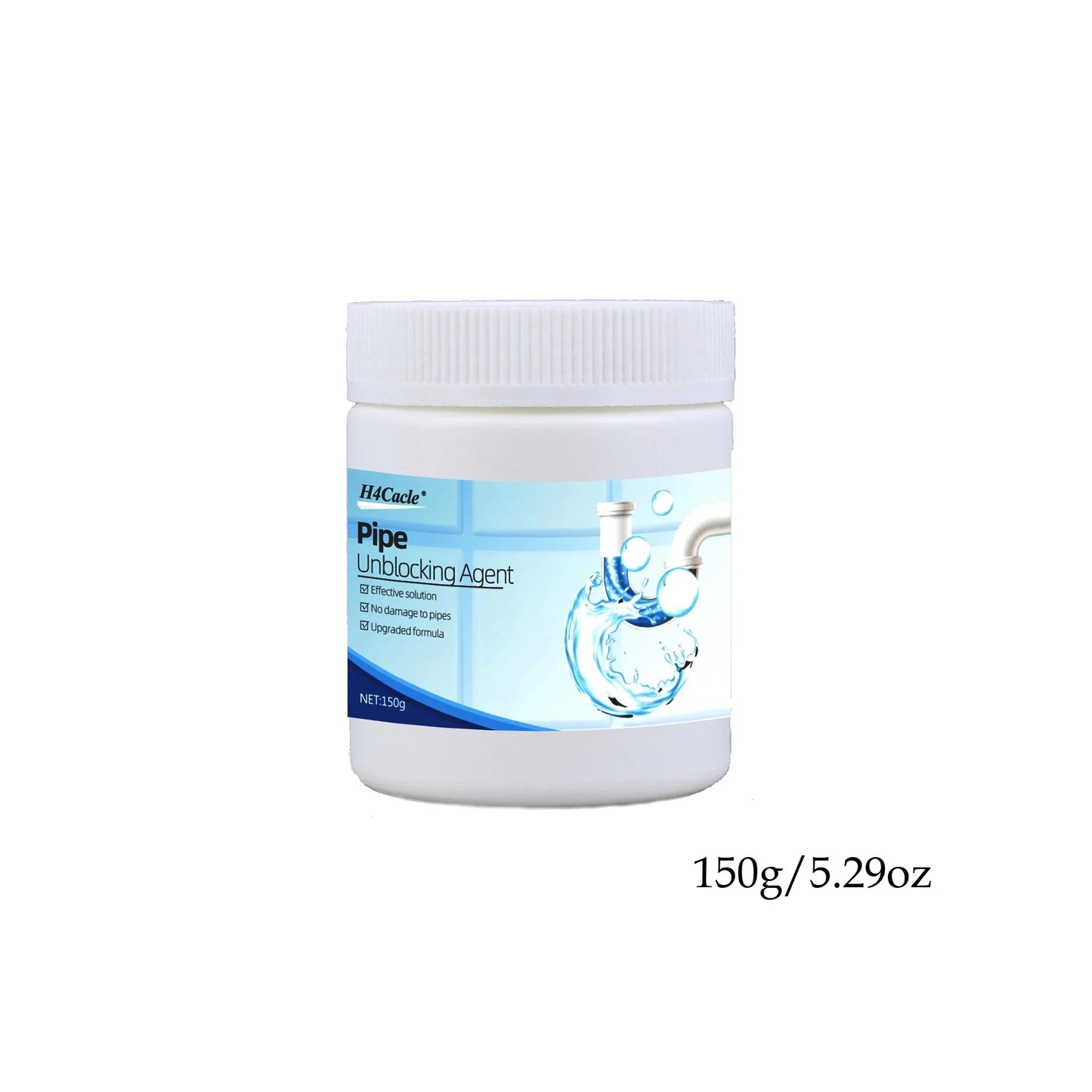 Anti-Clog Drain Pipe Cleaner Fast-Acting Hair & Grease Dissolver Safe for Pipes Kitchen Bathroom Septic, Toilet Bowl Cleaner