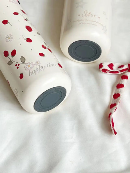 Bouncing Thermos Bottle 316 Food Grade Student Water Cup Portable New Product for Girls Anti Drop Cup As A Souvenir