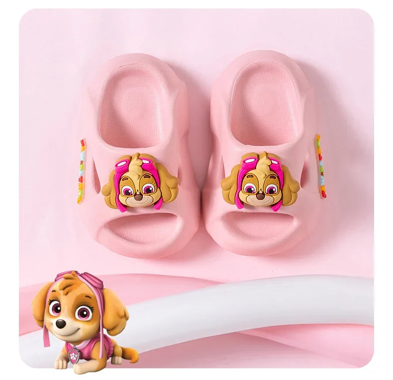Children's Anime Slides | Boys & Girls Outdoor Non-Slip Soft Soled Sandals & Home Slippers – PAW Patrol