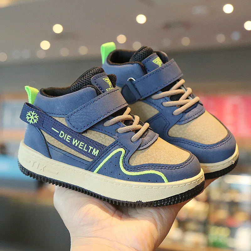 Children Casual Shoes for Boys Breathable Sneaker Antumn Winter Kids High Top Children's Board ShoesStudents School Shoe