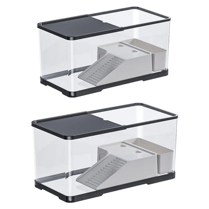 Reptile Habitat Turtle Aquarium Box with Lid Multifunction Terrarium Supplies for Turtles Fishes Amphibians