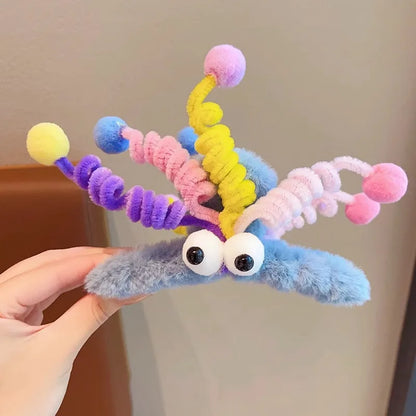 Clip Hair Accessory Thick Hair-Claw Clip Fluffy Plush Hairs Claw Clips for Girls Thick Hair Strong Hold Barrettes