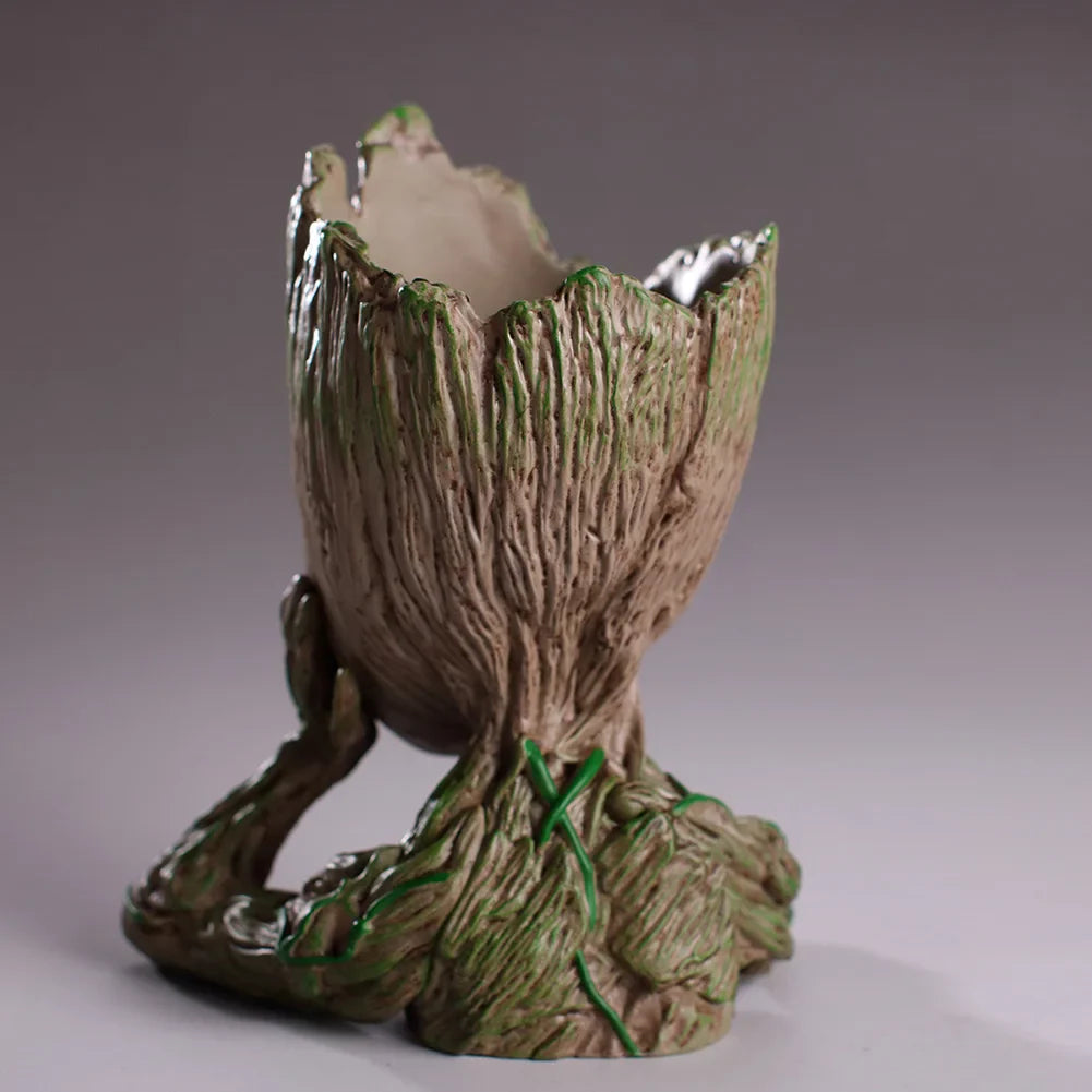 Home Decoration Crafts Flower Pot Miniature Model Office Desktop Display Cartoon Figurines Handicrafts Decor Tree Man Ornament