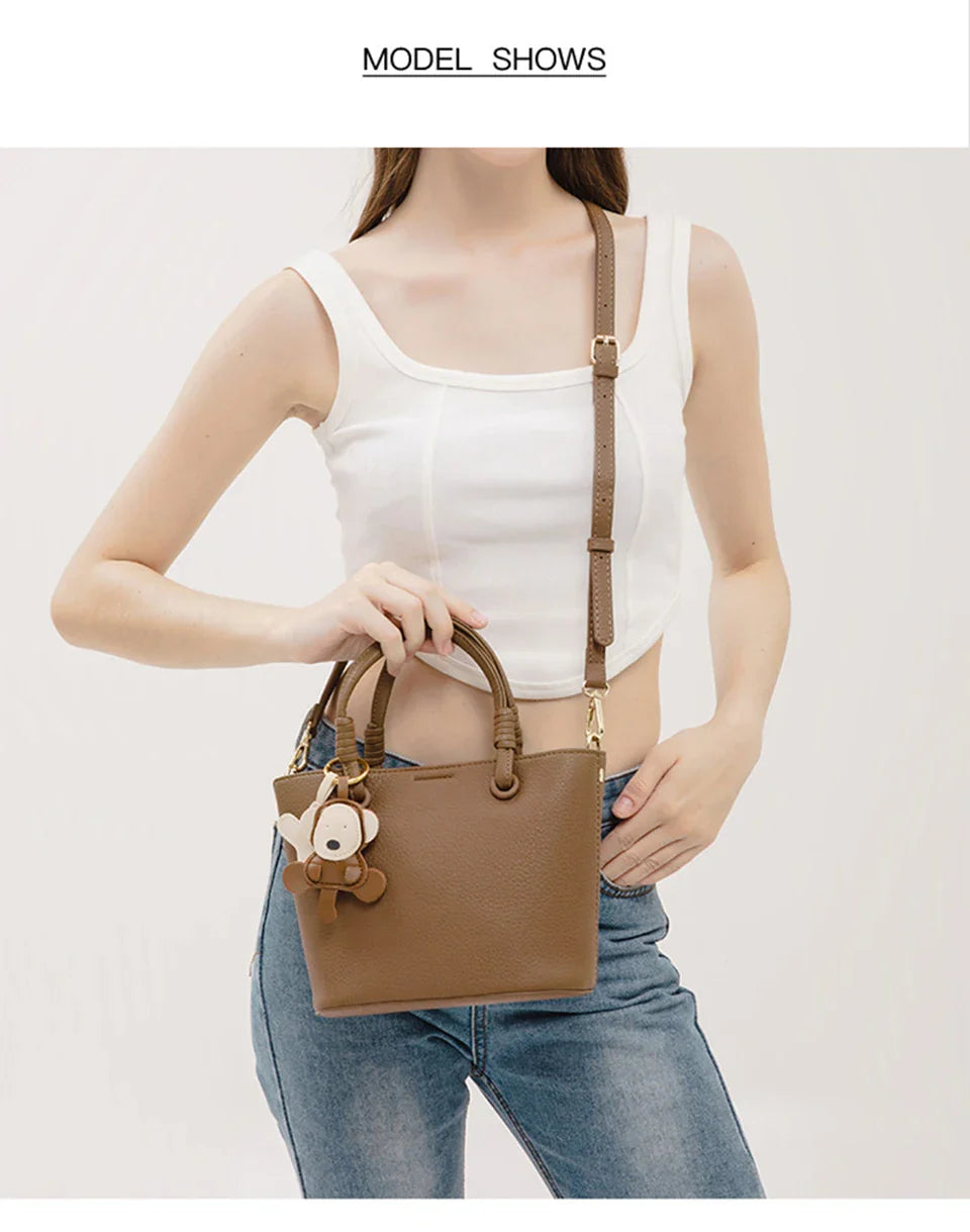 New Bucket Bag for Women, Fashionable and Versatile, Handheld, Diagonal, High End, Single Shoulder, Small and Unique Design