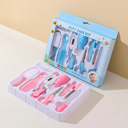 Newborn Grooming Set (Nail Clippers/Brush/Thermometer) for Infant
