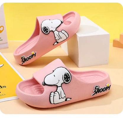 Snoopy Boys and Girls Slippers Cartoon Peripheral Creative Indoor Non-slip Soft Bottom Bathroom Slippers Outer Wear Sandals Gift