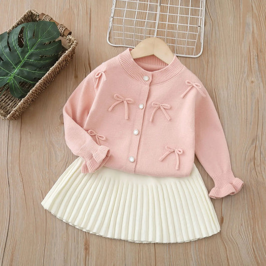 Children's Sweaters Winter Baby Girl Clothes Toddler Girl Cardigan Kids Clothes Girls Baby Girl Winter Clothes Pink Sweater   (Available)