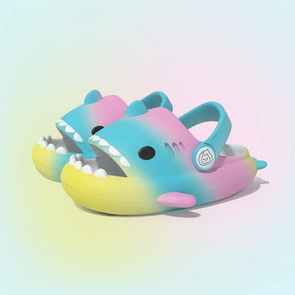 Gacimy Summer Cartoon Sandals For Children Fashion Shark Outdoor Boys And Girls Slippers Waterproof Non-slip Beach Baby Shoes
