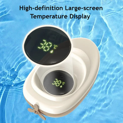 Baby Bath Thermometer Tub Temperature Monitor Hot Cold Water Resistant Temperature Warning Monitor Upgraded Sensor LED Display