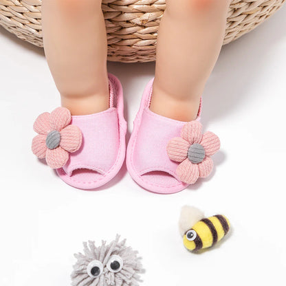 Baby Boy Girl Shoes Fluff Baby Girl Slipper Animals Flower Anti-Slip First Walkers Crib Shoes