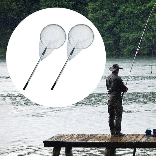 Fish Landing Net Long Handle Fish Releasing Net for Freshwater Men Women