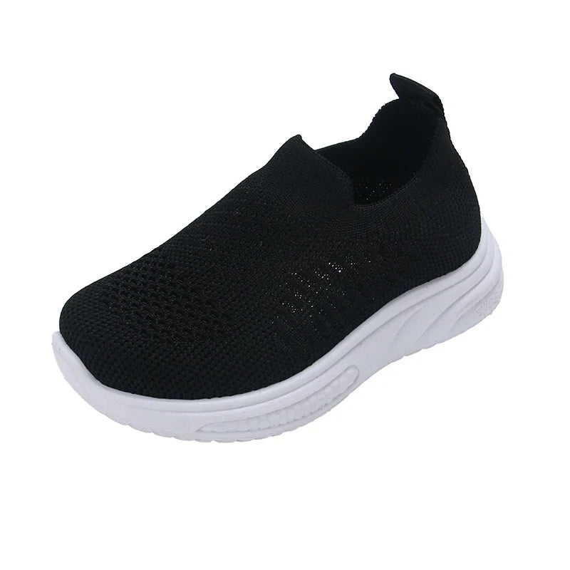Lightweight Boys Girls Casual Shoes Breathable Slip on Kids Casual Sneakers Anti-slip Toddler Flats Outdoor Walking Shoes