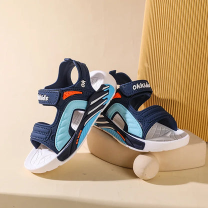 New Children's Shoes Fashionable and Versatile Open toed Beach Shoes Soft soled Comfortable Sports Sandals