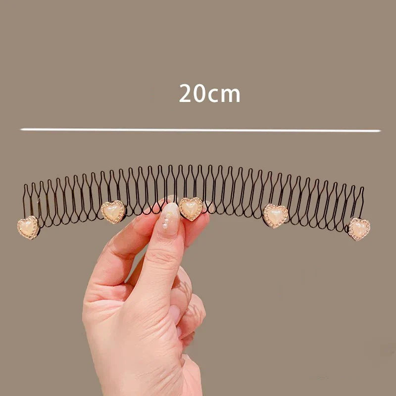 Camellia Hair Comb Invisible Bangs Hair Clip Tidy Artifact Hair pin Girls Hairpin Women Tools Fixed Inser Comb Hair Accessories