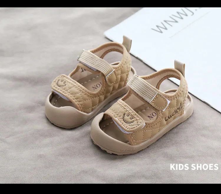 Children Shoes Little Kids Sport Sandals Lucky Smile Face Unisex Baby Boys Girls Casual Anti-slip Sandals