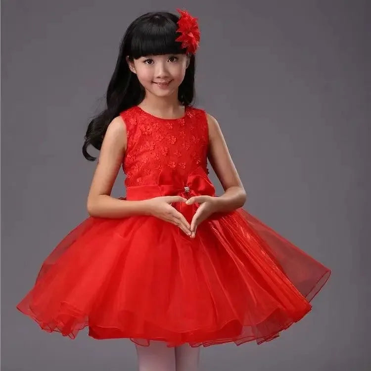 Flower Girl Dress For Wedding Baby Girl  Birthday Outfits Children's Girls First Communion Dresses Girl Kids Party Wear