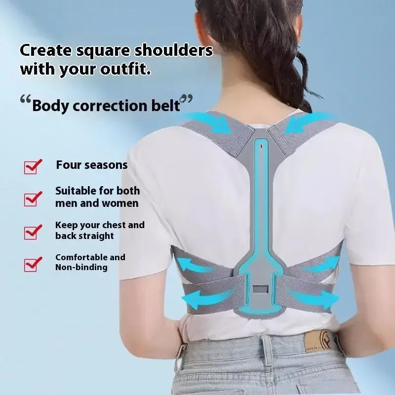 Invisibility Breathable Posture Corrector Belt Adjustable Rectify Posture Back Support Belt Back Neck Brace Posture Training
