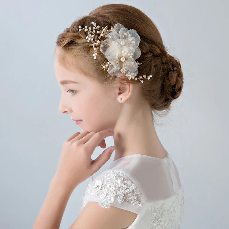 Vintage Pearl Hair Clip for Qipao, Retro Shanghai Style Barrettes, Elegant Hairpin
