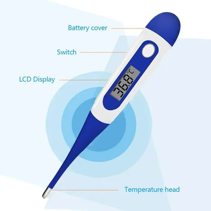 Household Adults Children Thermometers for Fever Thermometer Electronic Soft Head Digital Oral Armpit Temperature Measurement