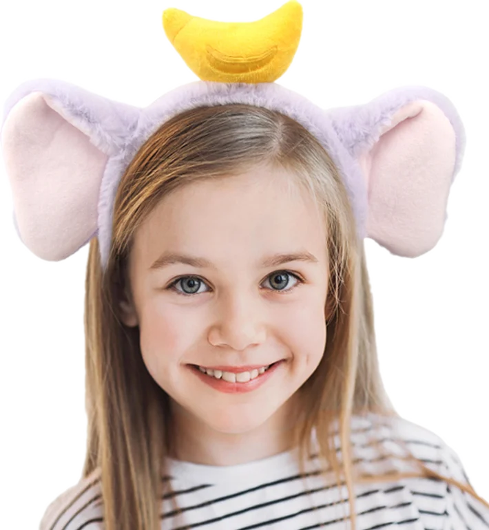 Mickey Mouse Disney Fashion Women Bow Bear Ear Plush Hair Band Cartoon Headband Female Sweet Cute Girls Hairband Hair Accessorie