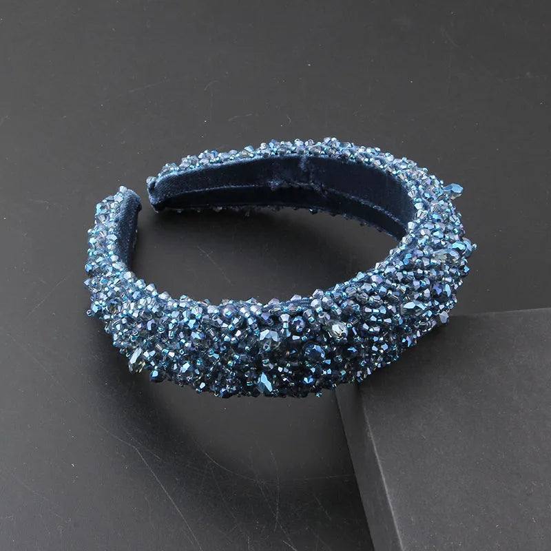 Gorgeous Personality Rhinestone Headwear Fashion Hairband Luxury Baroque Rhinestone Headband Wedding Ladies Bridal Hair
