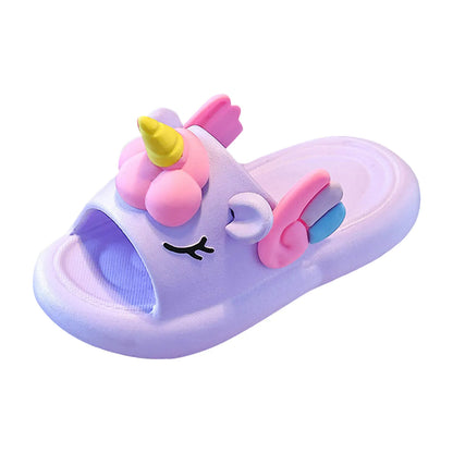 Children'S Slippers Cute Cartoon Baby Indoor Non Slip Thick Bottom Parent Child Slippers Kid Slippers