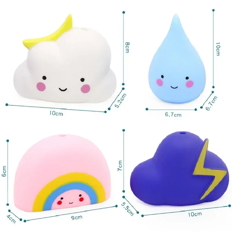 Baby Bath Toys Cute Bathing Swimming Water Games Spraying Clouds Shower Toy For Kids Children Water Playing Toy Bathroom Gifts