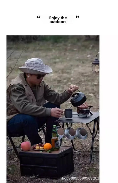 Outdoor for Camping IGT Tactical Table High-Density Carbon Steel Lightweight Tea Table Multifunctional Quick-Open Folding Desk