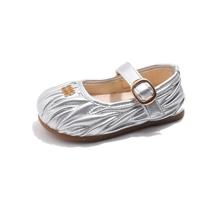 New Style Small Girls' Fashion Versatile Medium and Large Children's Soft Bottom Princess Shoes