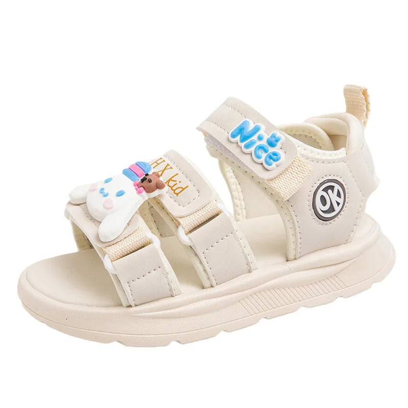 Kids Girls Sandal Sanrio Kawaii Anime Melody Children Shoes Girly Heart Summer Cute Cartoon Student Beach Shoes