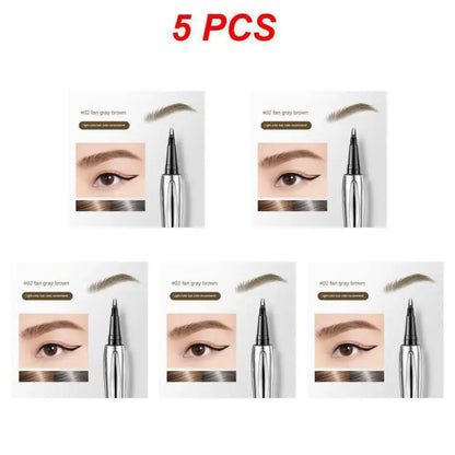Eyebrow Pen Waterproof Anti Sweating Non fading Halo Dyeing Natural And Long lasting Wild Eyebrow Pen Multi Water Eyebrow Pen