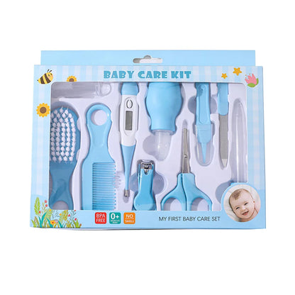 Newborn Grooming Set (Nail Clippers/Brush/Thermometer) for Infant