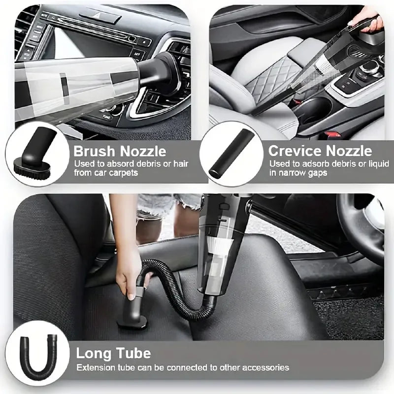 12V Handheld Vacuum Cleaner Handheld Car Vacuum Cleaner With Strong Suction Power Portable Mini Handheld Car Vacuum Cleaner