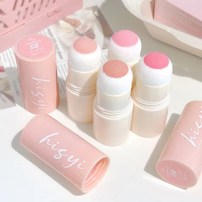 Soft Fog Blush Stick - Energetic and Bouncy, Korean Style, Brightening, Dual-Use for Lips and Cheeks
