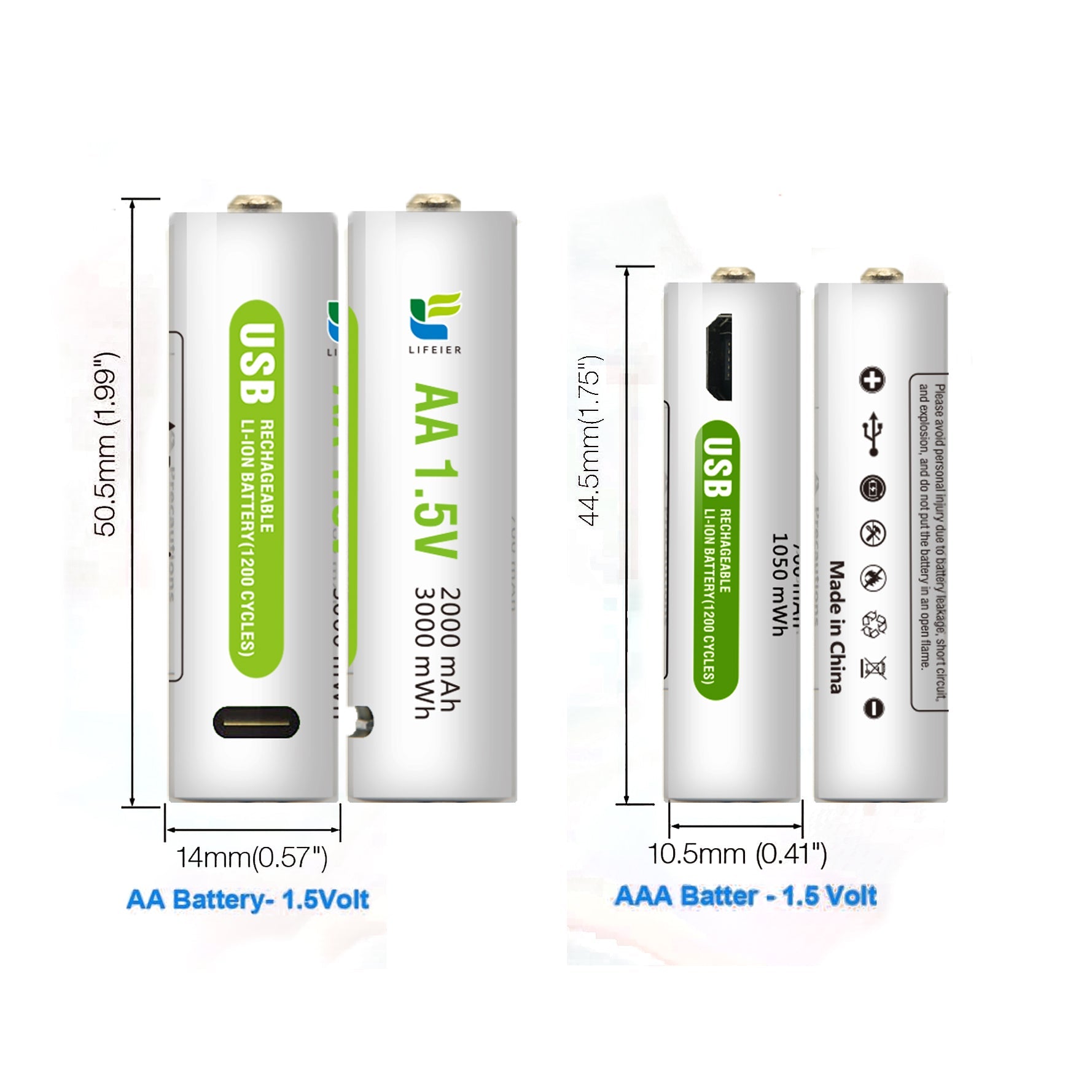 USB Rechargeable Battery For Toys & Home Appliance (Available)