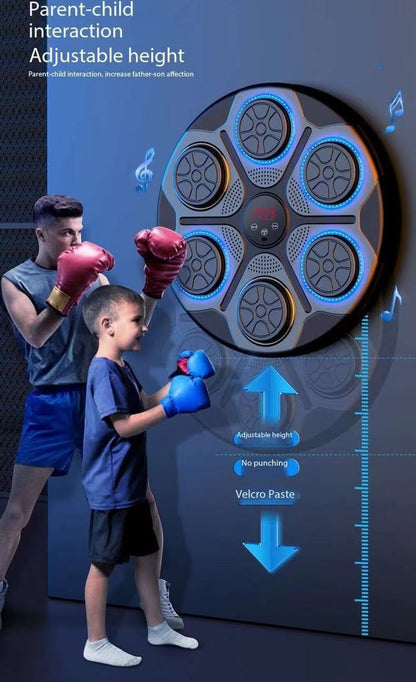 Fitness Trainer Boxing Game Training Machine USB Charging Wall Target for Boxing Sports Fitness Agility Reaction  ( Available )