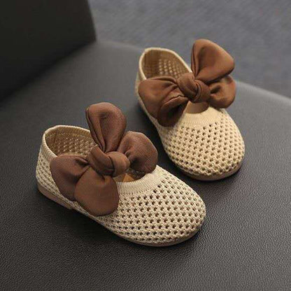 Summer New Children's Shoes Fashion Soft Bottom Baby Breathable Little Princess Hole Mesh Shoes