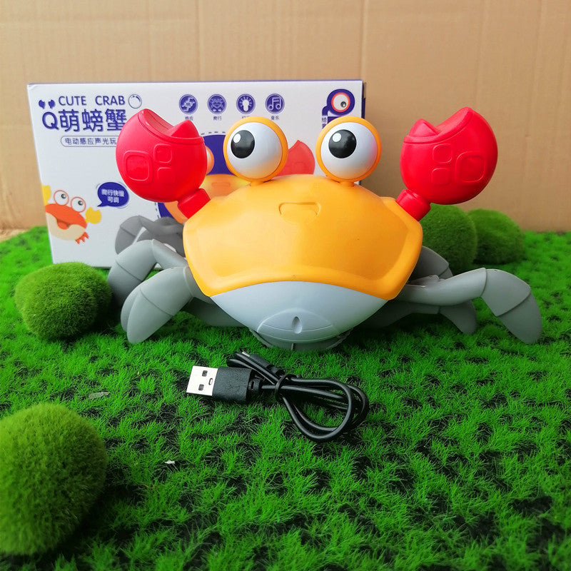 New Design Crawling Crab Baby Toy with Music and Led Light Up Walking Crab Toy for Baby (Available)