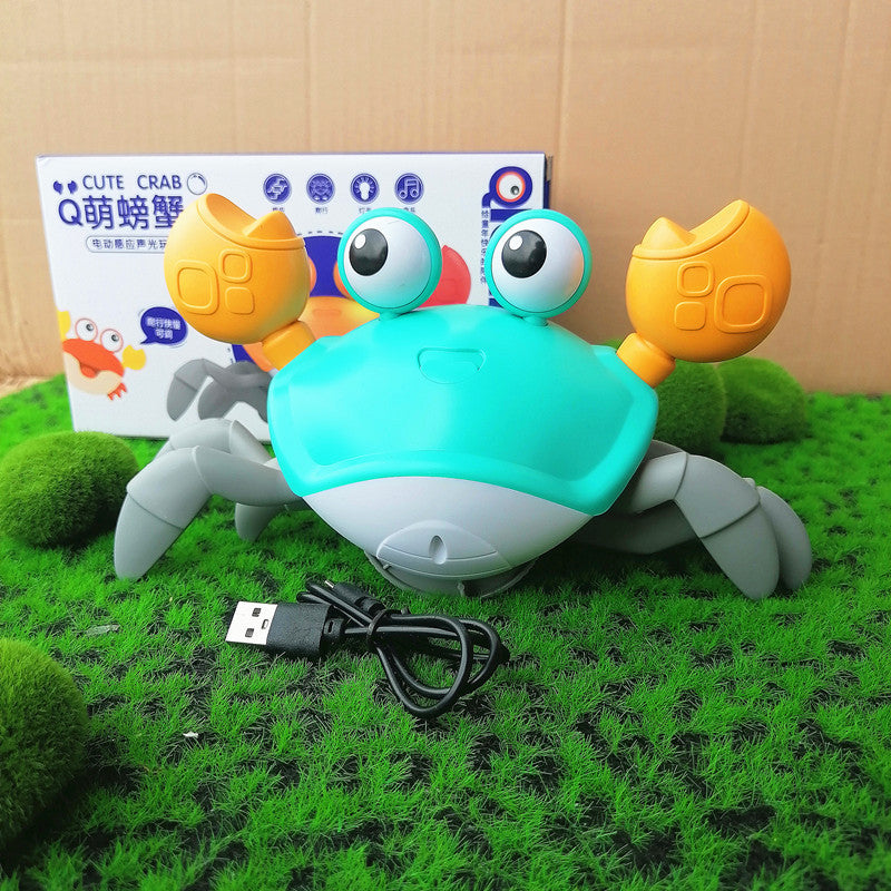 New Design Crawling Crab Baby Toy with Music and Led Light Up Walking Crab Toy for Baby (Available)