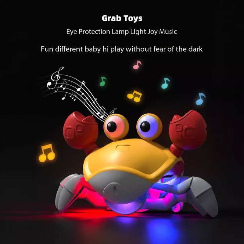 New Design Crawling Crab Baby Toy with Music and Led Light Up Walking Crab Toy for Baby (Available)