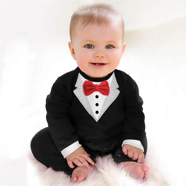 Baby bag fart crawl suit (Available)