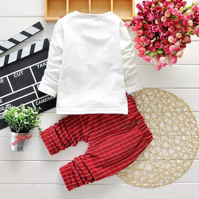 Baby Boy Clothes Formal Suit Gentleman Tie Plaid Vest Tops Trousers  (Available)
