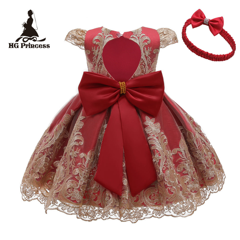 Child wear formal luxury elegant kids wedding Dress