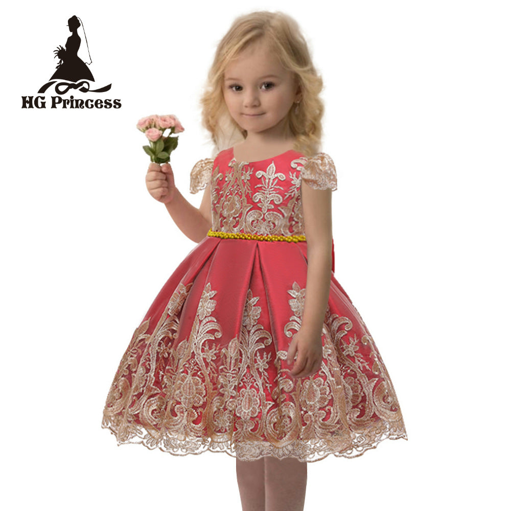 Child wear formal luxury elegant kids wedding Dress