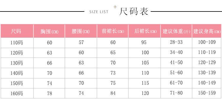 Girls dress princess dress